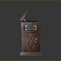 Jukebox Old-fashioned record player film machine Old-fashioned film player record player Old-fashioned record player music equipment 3d model