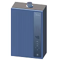 Midea Blue Stainless Steel Kitchen Appliance With Digital Display And Control Buttons