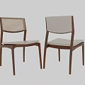Modern Wooden Dining Chairs Featuring Woven And Fabric Backrests With Upholstered Light Seats