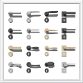 Modern Door Handle Hardware Handle Lock 3d model