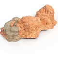 Natural Wood and Stone Decorative Sculpture With Textured Surface and Artistic Design