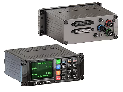 Fibox TRAFA Industrial Equipment With Display Control Panel And Interfaces For Railway GSM-R 3d model