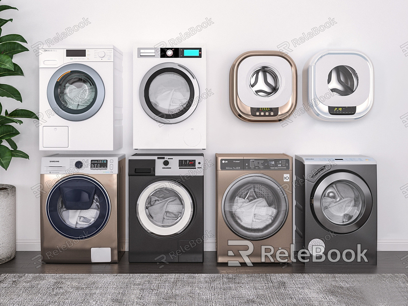 Modern washing machine model