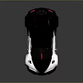 Luxury Sports Car Black White With Sleek Aerodynamic Body Red Accent Interior And Modern Design