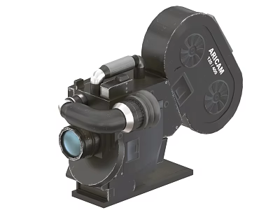 BALCIM Black Film Projector With Reels Lens And Stable Base For Digital Media Use 3d model