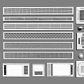 Various Types and Designs of Air Conditioner Vents with Grille and Panel Styles
