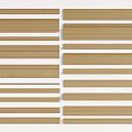 Wooden Decorative Lines in Various Shapes and Sizes for Interior Design