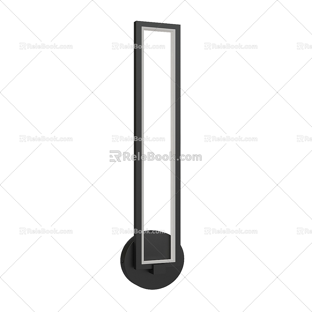 Modern minimalist wall lamp 3d model