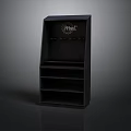 Black Frodl Display Shelf With Multiple Shelves For Storage And
