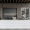Modern Bar Cafe Reception Cafe Bar 3d model