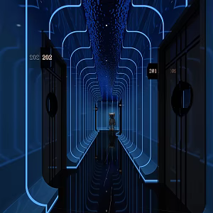 Modern KTV aisle Nightclub aisle 3d model