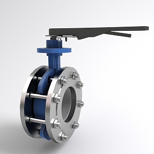 Butterfly valve Throttle valve Safety valve 3d model