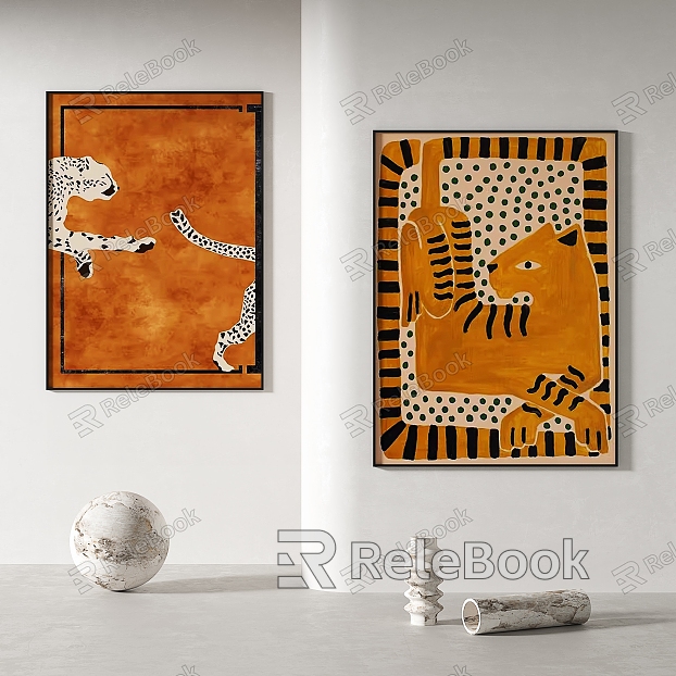 Simple abstract decorative painting model