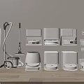 Modern Household Cleaning Appliances Organized On Floor And Wall With Vacuum Cleaners And Robot Vacuums