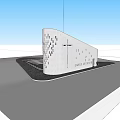 Modern Museum Building With White Exterior And Unique Illuminated Architectural Features