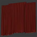 Layered Curtains With Light Green Brown And White Textured Fabric For Home Decor
