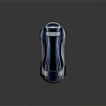 Futuristic Concept Car With Sleek Design Dark Roof Silver Body And Unique Wheels