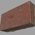 Building Exterior Wall With Red Brown And Gray Rough Texture Brick 3d model