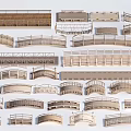 Modern wooden bridge trestle bridge Xiao Qiao is a wooden bridge landscape bridge arch bridge small wooden bridge 3d model