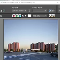 High Rise Residential Building Complex Exterior With Red Brick Facade Greenery Parking Lot And Pedestrians