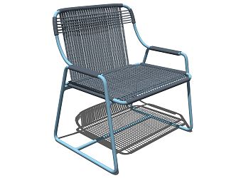 Modern Outdoor Chair Woven Chair 3d model