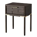 Bedside table minotti poliform bedside table 3d model