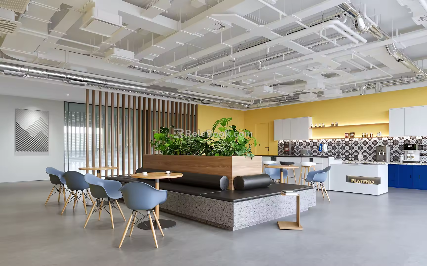 Modern Leisure Area Office Leisure Area 3d model