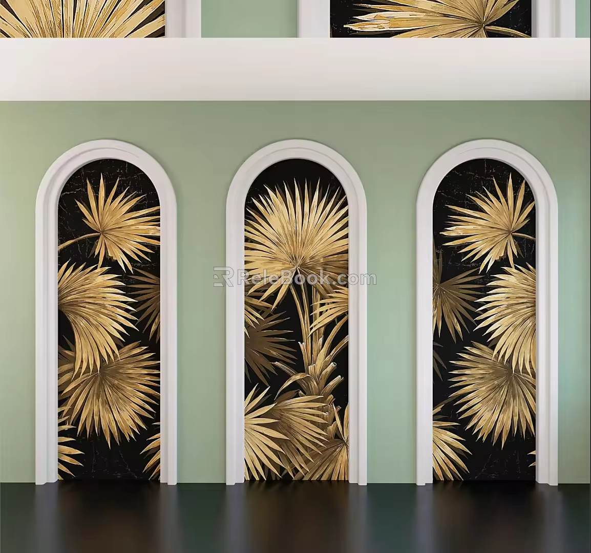 Middle Ancient Nanyang Style Wall Arch Shape 3d model
