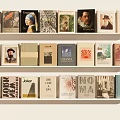 Colorful Books And Magazines On Shelves With Various Spine Designs And Classic Covers
