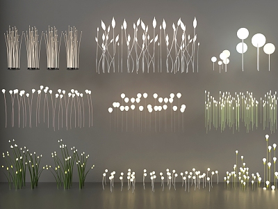 Landscape lights garden lights grass lights 3d model