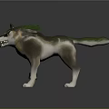 Game Movie Wolf Character With Green Mane Brown White Fur Open Mouth Fierce Expression