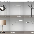 Modern Table Lamps With Various Contemporary Designs Different Shapes And Stylish Structures 3d model