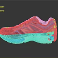 Blue Yellow Green Running Shoes With NB Logo Mesh Upper And White Yellow Sole
