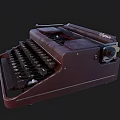 Vintage Olympia Brown Typewriter With Classic Design Mechanical Keys And Retro Body