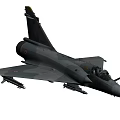 Modern Camouflage Fighter Jet With Weapons Under Wings And Cockpit