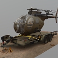 Helicopter Fighter Scan Helicopter 3d model