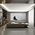 modern video room 3d model
