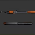 Orange And Gray Toy Gun With Modern Design And Realistic Details