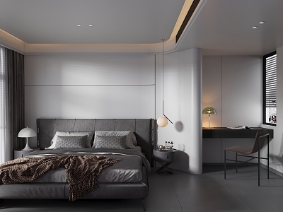 Italian Minimalist Bedroom model