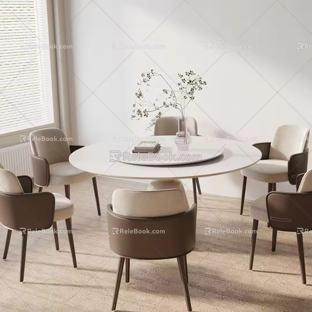 Modern table combination 3d model