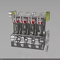Precision Machined Automotive Engine Component Featuring Cylinders Valves Camshaft And Durable Design