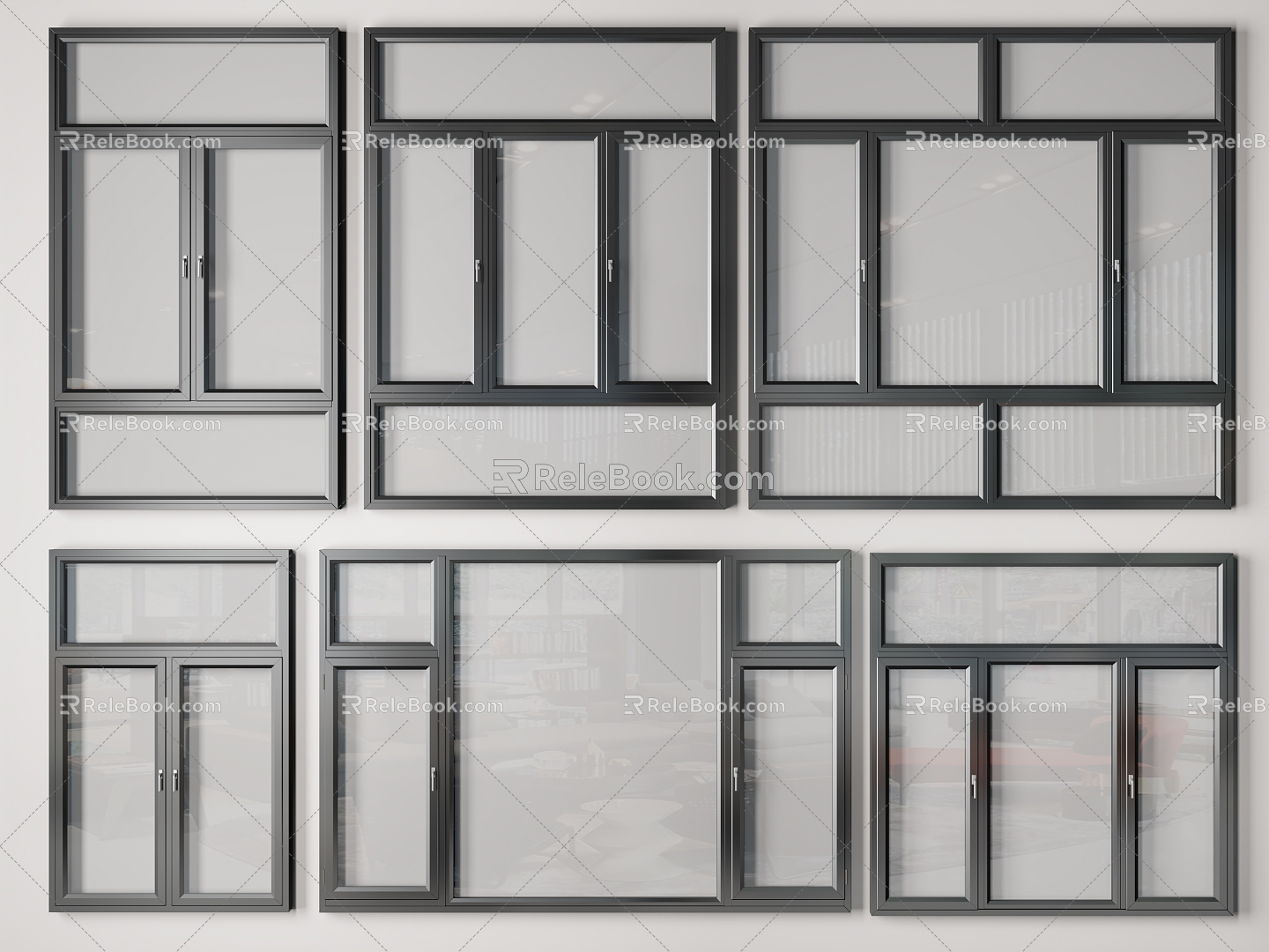 Aluminum alloy window 3d model