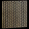 Modern Geometric Laser Cut Wall Decor With Various Pattern Styles 3d model