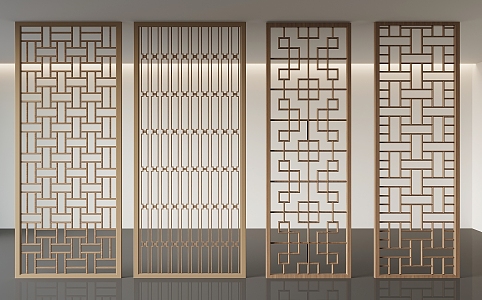 Screen partition 3d model