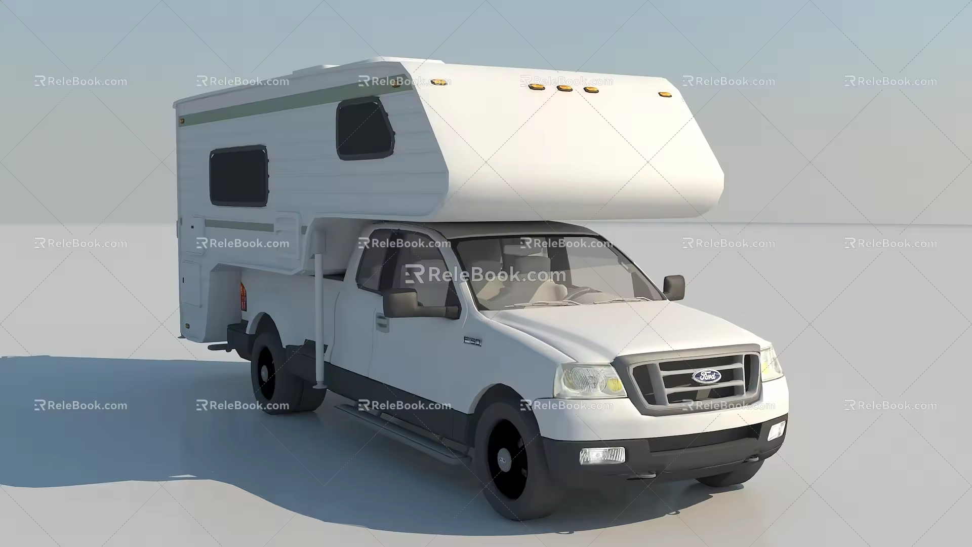Bus RV Bus Double-decker Bus Large Bus Traffic Shuttle Child Car Vehicle 3d model