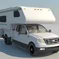 Bus RV Bus Double-decker Bus Large Bus Traffic Shuttle Child Car Vehicle 3d model