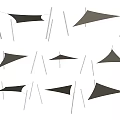 Industrial Tensile Fabric Structure Equipment with Various Shapes and Support Frames
