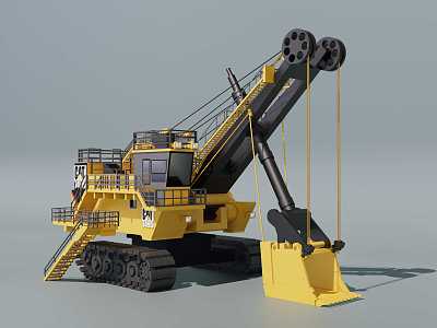 Large Excavator Mine Excavator 3d model