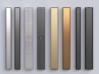 Modern Bathroom Accessories With Various Colors And Stylish Metal Designs For Home 3d model