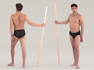 Men's Fitness Sports Body Shows Male Athletes 3d model